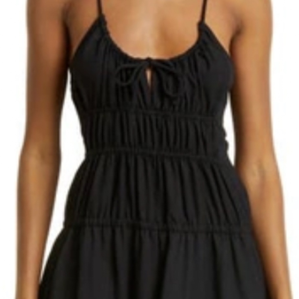 PROENZA SCHOULER WHITE LABEL Drapey Suiting Ruched Midi Dress, Size 6, NWT - Picture 2 of 3